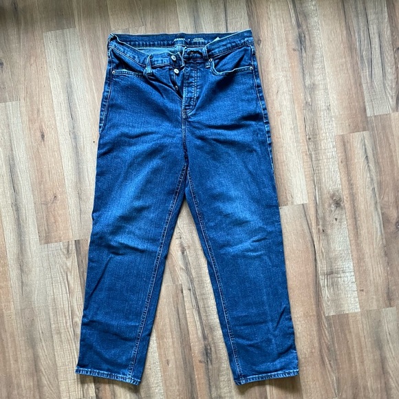 Old Navy Straight Dark Blue Jean - Picture 2 of 3